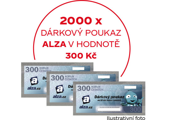 Dárkový poukaz Alza v hodnotě 300 Kč - 2000x